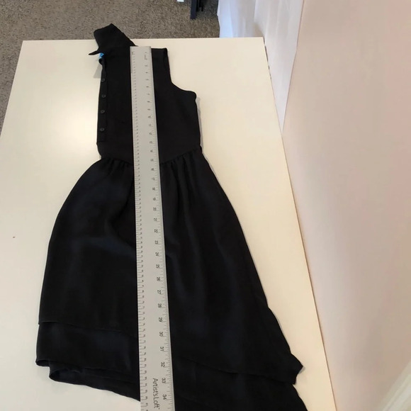 L AMOUR Sleeveless Handkerchief Hem Tie Back Dress by Nanette Lenore NWOT Small - Picture 8 of 12